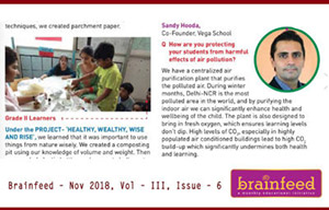 Brainfeed – Nov 2018, Vol – III, Issue – 6