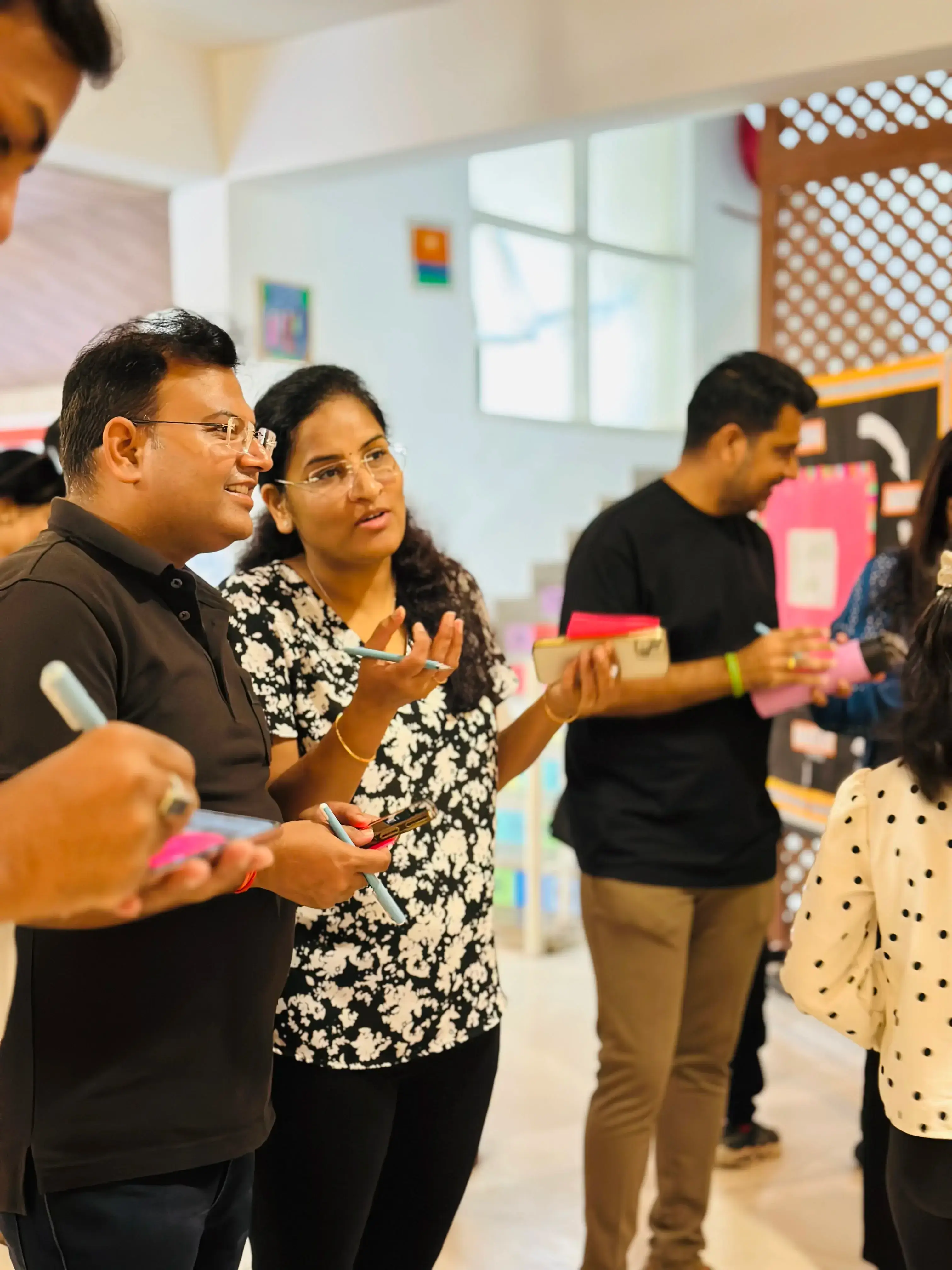 Parent attending student-led conference