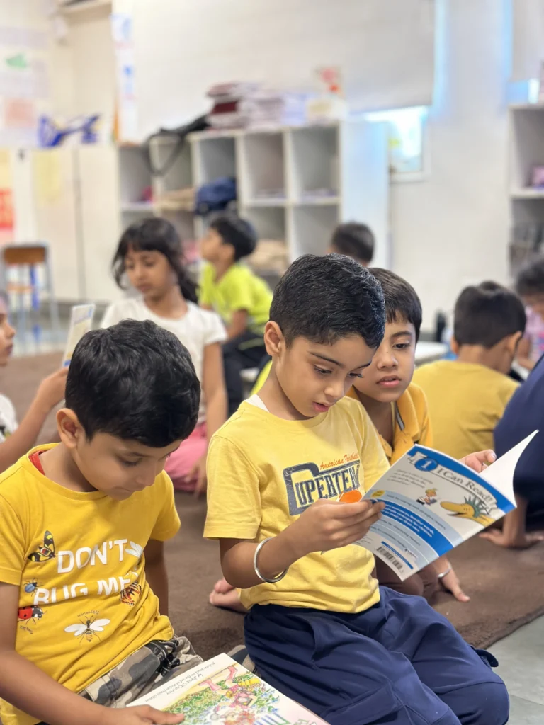 reading books